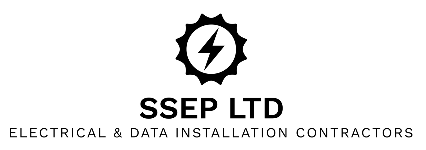 SS Electrical Projects black on white logo