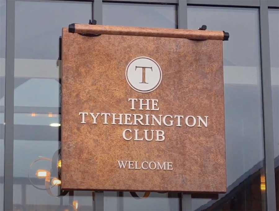 Welcome SIgn - The Tytherington Club