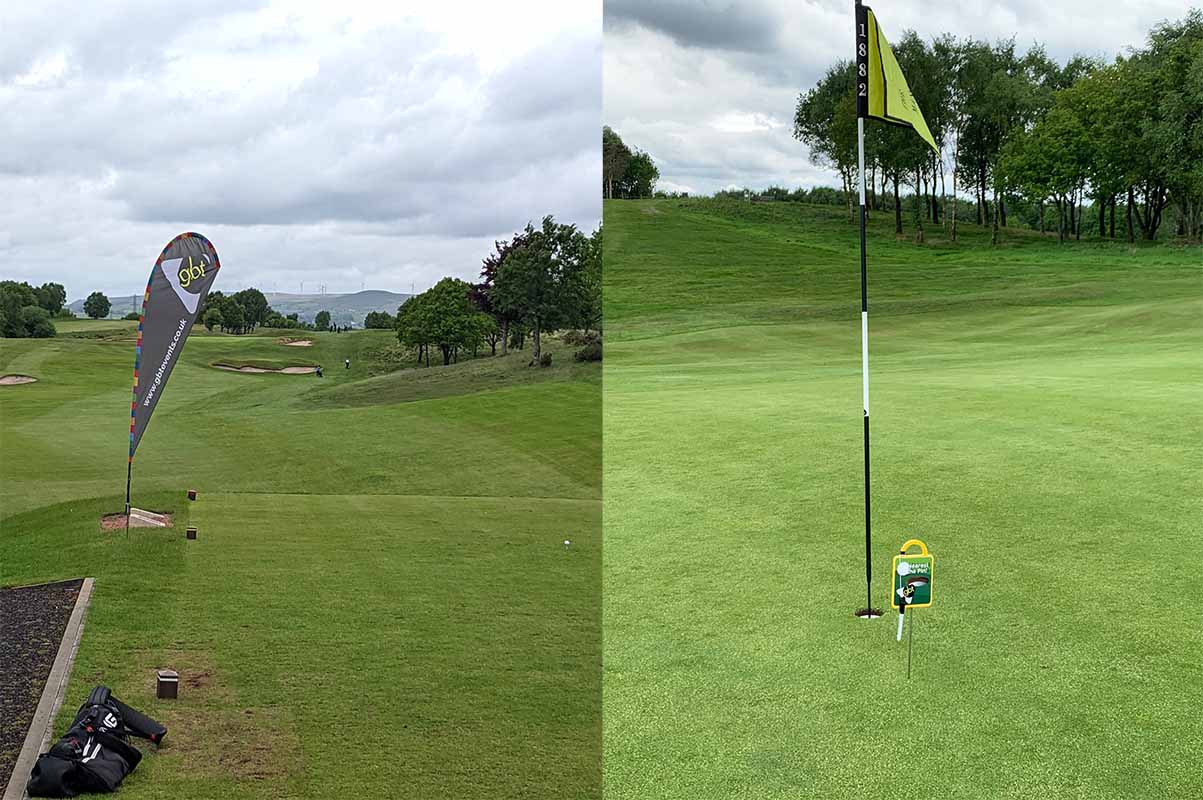 Manchester golf club collage - first tee and nearest the pin